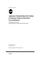 Application of Simulated Reactivity Feedback in Nonnuclear Testing of a Direct-Drive Gas-Cooled Reactor