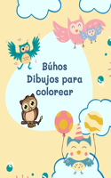 Búhos Dibujos para colorear
