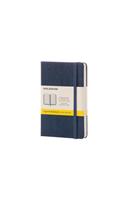 Moleskine Sapphire Blue Pocket Squared Notebook Hard