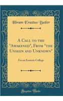 A Call to the 