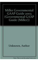 Miller Governmental Gaap Guide 2003