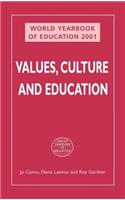 WORLD YEARBOOK OF EDUCATION 2001: VALUES, CULTURE