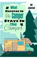 What Happens In The Camper Stays In The Camper RV Journal