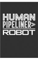 Human Pipeliner > Robot: Blank Lined Journal