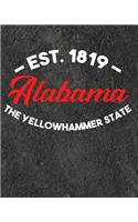 Alabama The Yellowhammer State Est 1819