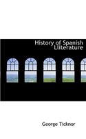 History of Spanish Lliterature