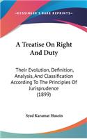 A Treatise on Right and Duty