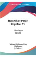 Hampshire Parish Registers V7