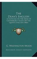 The Dean's English the Dean's English