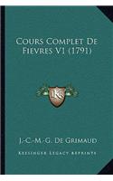 Cours Complet De Fievres V1 (1791)