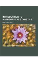 Introduction to Mathematical Statistics