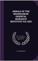 Annals of the Bhandarkar Oriental Research Institute Vol XXX