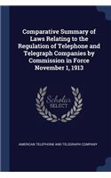 Comparative Summary of Laws Relating to the Regulation of Telephone and Telegraph Companies by Commission in Force November 1, 1913
