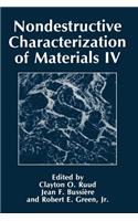 Nondestructive Characterization of Materials IV