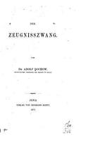 Der Zeugnisszwang