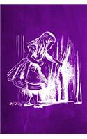 Alice in Wonderland Chalkboard Journal - Alice and The Secret Door (Purple): 100 page 6" x 9" Ruled Notebook: Inspirational Journal, Blank Notebook, Blank Journal, Lined Notebook, Blank Diary