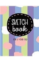 Sketch Book For 3 Year Old: Blank Doodle Draw Sketch Book