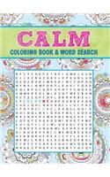 Calm Coloring Book & Word Search