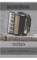 accordeon notes papier a musique