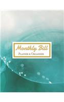 Monthly Bill Planner&Organizer: Expense Finance Budget book By A Year & Daily calendar Bill Budgeting And Organizer Tracker Workbook journals Business Money Notebook Planning finan