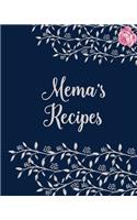 Mema&#65533;s Cookbook - Blank Cookbook for Family Recipes: Collection
