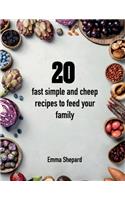 20 fast simple and cheap recipes to feed your family