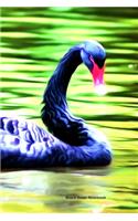 Black Swan Notebook: A5 Lined Notepad - Journal for Women, Men, Teens and Kids. A Beautiful Gift Idea for Animal Lover