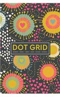 Dot Grid Notebook - Journal- Libreta - Cahier - Taccuino - Notizbuch: 110 Dotted Pages of Bullets for Journaling, Note Taking or to Create Your Own Planner, Organizer or Diary: Heart & Fireworks 072-4
