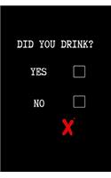 Did You Drink?