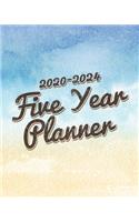 2020-2024 Five Year Planner: 60 Month Yearly Planner Monthly Calendar View with Password and Address Book