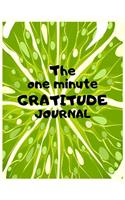 The one minute gratitude journal: A 1 year, 52 Week Guide To Cultivate An Attitude Of Gratitude: Gratitude journal with inspirational & motivational gratitude quotes inside,