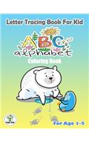 Letter Tracing book for kid, ABC Alphabet Coloring Book.