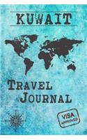 Kuwait Travel Journal: Notebook 120 Pages lined 6x9 Vacation Trip Planner Travel Diary Farewell Gift Holiday Planner