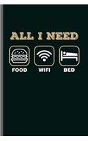All I need Food Wifi Bed