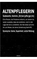 Altenpflegerin Notizbuch