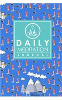 Daily Meditation Journal: Meditation Journal, Mindfulness Daily Journal, Meditation Journals For Women, Mindfulness Journal For Men, Cute Winter Skiing Cover(5 Daily Meditation Journaling)