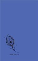 Bullet Journal: Blue Feather Dot Grid Journal, 5x8, small dotted notebook(Dots Journal)