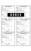 Bunco Score Record