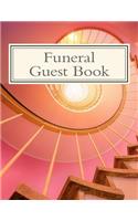Funeral Guest Book: 100 Pages, Large Print, 900 Signature/Note Spaces
