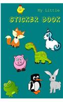 My Little Sticker Book: 100 page blank 6x9 book for collecting stickers