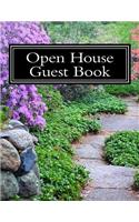 Open House Guest Book: Real Estate Professional Open House Guest Book with 24 Pages Containing 300 Signing Spaces for Guests' Names, Phone Numbers and Email Addresses.