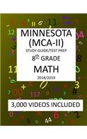 8th Grade MINNESOTA MCA-II, 2019 MATH, Test Prep: 8th Grade MINNESOTA COMPREHENSIVE ASSESSMENT TEST 2019 MATH Test Prep/Study Guide