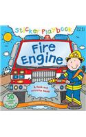 Sticker Playbook Fire Engine: A Fold-Out Story Activity Book for Toddlers