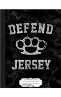 Vintage Defend New Jersey Composition Notebook: College Ruled 93/4 X 71/2 100 Sheets 200 Pages for Writing