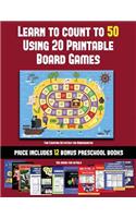 Fun Counting Activities for Kindergarten (Learn to Count to 50 Using 20 Printable Board Games)