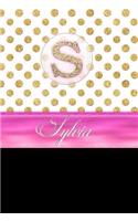 Sylvia: Personalized Lined Journal Diary Notebook 150 Pages, 6 X 9 (15.24 X 22.86 CM), Durable Soft Cover