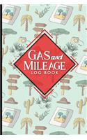 Gas & Mileage Log Book: Mileage Book For Taxes, Mileage Log Sheets, Vehicle Mileage Journal, Cute Safari Wild Animals Cover