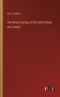 Mineral Springs of the United States and Canada