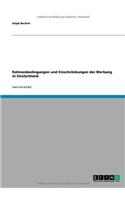 Rahmenbedingungen und Einschränkungen der Werbung in Deutschland