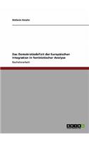 Demokratiedefizit der Europäischen Integration in feministischer Analyse